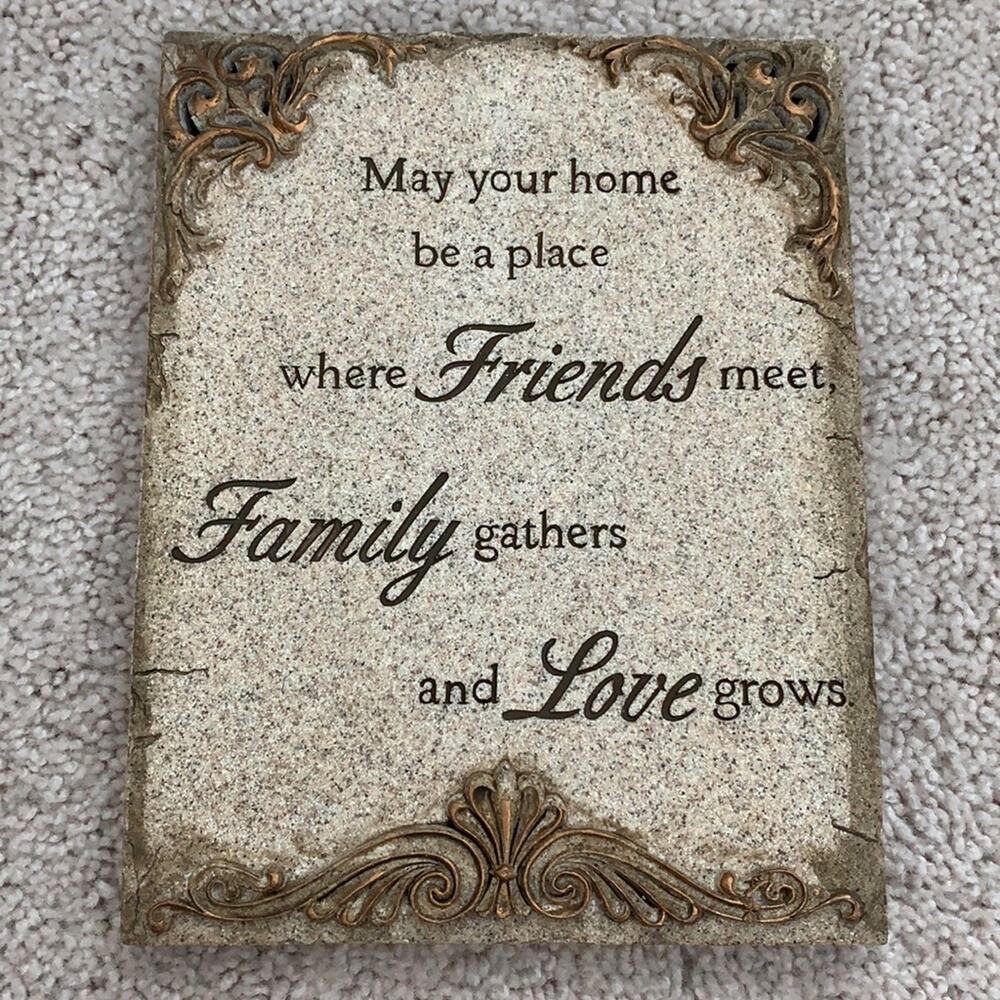 Sentiment Stone Wall Plaque Quote